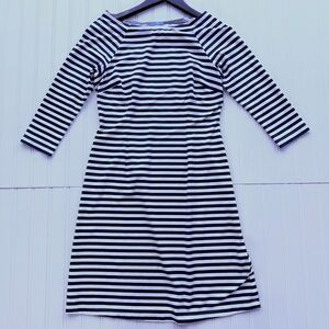 J. McLaughlin Navy and White Striped Top